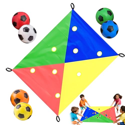 Teambuilding-Spiele – Polyester-Lochplane, interaktive Aktivitäten, Multi-Player-Outdoor-Lochplane, Spiel für Schule, Reisen, Klassenzimmer, Geburtstag, Party, Camping, Erwachsene, Kinder von Generisch