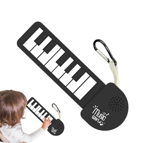Teclado de piano plegable de silicona eléctrica,Instrumento d-e práctica d-e textura suave para actividades al aire libre, hogar, parque, viaj | Enrolle el piano electrónico, el pequeño piiano enrolla von Generisch