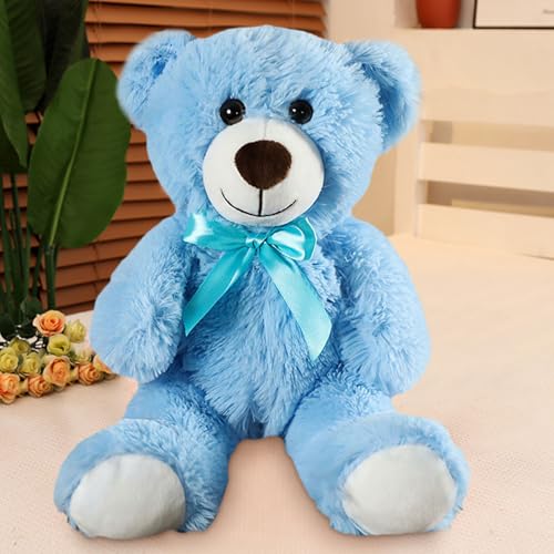 Teddybär Plüsch Gefüllter Plüschtier Netz Kissen Bär Spielzeug Puppe Geschenk für Kinder Jungen Mädchen Geburtstag Weihnachten Valentinstag 13,5 Zoll Weicher Sanft von Generisch