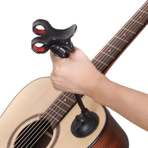 Telefonhalterung für Gitarre | Musik-Smartphone-Halterung | Verstellbares tragbares Gerät mit Clip für Musiker Gitarre Bass Ukulele Aufnahme Video Streaming Live von Generisch