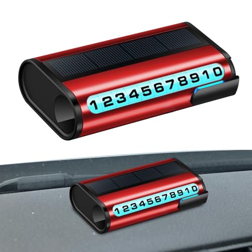 Temporäre Parkplätze - Stilvolle temporäre Stopp-Automatik Telefonnummer Parkanzeige Automatische Metall-Telefonnummer vorübergehend Bewegung für Auto Karte von Generisch