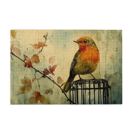 The Cage Is A Bird 1000 Teile Puzzle für Erwachsene Holzpuzzles für Erwachsene Geschenke Heimdekoration The Cage Is A Bird 1000 Teile Puzzle für Erwachsene Holzpuzzles für Erwachsene Geschenke Heimdekoration von Generisch