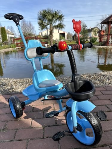 The Lightweight and compact Tricycle (75x55x85 cm) is ideal for Little Adventures with Your Child (Blue) von Generisch