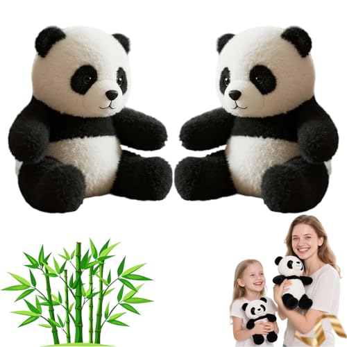 The Pandy – Emotionale Heilung auf Abruf, realistischer Panda-Plüsch, der Panda-Emotionale Heilung, die Pandy-Umarmungsbewegung, für Stressabbau und Komfort (2 Stück) von Generisch