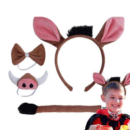Tier-Cosplay-Kostüm – Dress Up Kuh-Kostüm | Kostümset mit realistischem Design | Kinderkostüme | Mädchenkostüme | Jungenkostüme für Cosplay-Partys, Halloween-Kostümpartys und die Bühne Tier-Cosplay-Kostüm – Dress Up Kuh-Kostüm | Kostümset mit realistischem Design | Kinderkostüme | Mädchenkostüme | Jungenkostüme für Cosplay-Partys, Halloween-Kostümpartys und die Bühne von Generisch