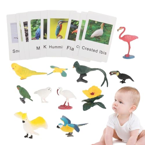 Tier-Matching-Karten, Tier-Match-Spiel | Tier-Sensorik-Matching-Spiel-Lernkarten,Passende Karte mit Tierfiguren, Lernspielzeug für Geburtstag, Erntedankfest von Generisch