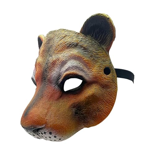 Tiergesichtsabdeckung, realistisches Leoparden-Kostüm, 24 x 20 cm, Verkleidungszubehör, lebensechte Designaufführungen, Gesichtsbedeckungen für Familie, Erwachsene, Theater, Fotoshooting, Party Tiergesichtsabdeckung, realistisches Leoparden-Kostüm, 24 x 20 cm, Verkleidungszubehör, lebensechte Designaufführungen, Gesichtsbedeckungen für Familie, Erwachsene, Theater, Fotoshooting, Party von Generisch