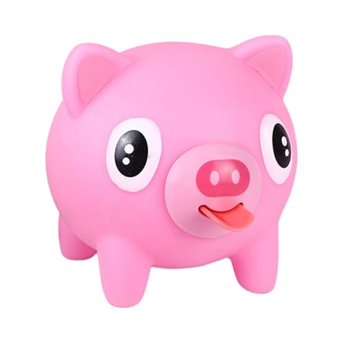 Tierische Zunge Squeeze Toy Gummi Squeeze Schreien Spielzeug Stress Ball mit Sound Funny Helper Ball Stress Relieving lustig und niedlich Geschenke (Rosa) von Generisch