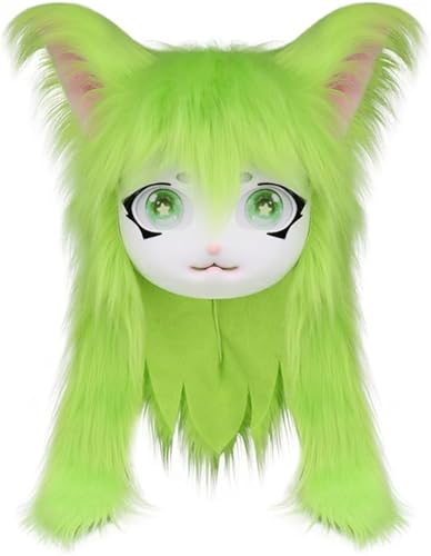 Tierkopfmaske, Katzen-Fursuit-Gesichtsmaske, Halloween-Kostüm, Maskerade, Party-Requisite für Erwachsene und Kinder Tierkopfmaske, Katzen-Fursuit-Gesichtsmaske, Halloween-Kostüm, Maskerade, Party-Requisite für Erwachsene und Kinder von Generisch