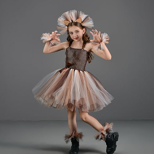 Tierkostüm Kinder, Löwe-Cosplay-Set, Karneval Kostüm Kinder Löwe, Stirnband + Armband 1 Paar + Fußkettchen 1 Paar + Tutu, Halloween Kostüm Faschingskostüme Zubehör Für Fasching Cosplay Party Tierkostüm Kinder, Löwe-Cosplay-Set, Karneval Kostüm Kinder Löwe, Stirnband + Armband 1 Paar + Fußkettchen 1 Paar + Tutu, Halloween Kostüm Faschingskostüme Zubehör Für Fasching Cosplay Party von Generisch