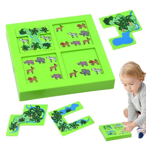 Tierpuzzle,Tierpuzzle für Kinder-132 Levels Tierpuzzle Aktivitätsbrett für Kinder - Pädagogisches STEM-Puzzle-Labyrinth, interaktives Eltern-Kind-Puzzlebrett für frühes Lernen für und Mädchen Tierpuzzle,Tierpuzzle für Kinder-132 Levels Tierpuzzle Aktivitätsbrett für Kinder - Pädagogisches STEM-Puzzle-Labyrinth, interaktives Eltern-Kind-Puzzlebrett für frühes Lernen für und Mädchen von Generisch