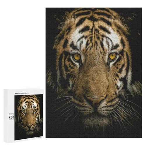 Tiger im Dschungel 500 Teile Set Holzpuzzle - Naturholz, perfektes therapeutisches Hobby für Freunde Tiger im Dschungel 500 Teile Set Holzpuzzle - Naturholz, perfektes therapeutisches Hobby für Freunde von Generisch