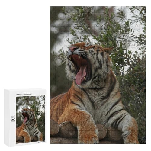 Tiger im Wald 300 Teile Set Holzpuzzle - Naturholz, perfektes therapeutisches Hobby für Sammler Tiger im Wald 300 Teile Set Holzpuzzle - Naturholz, perfektes therapeutisches Hobby für Sammler von Generisch