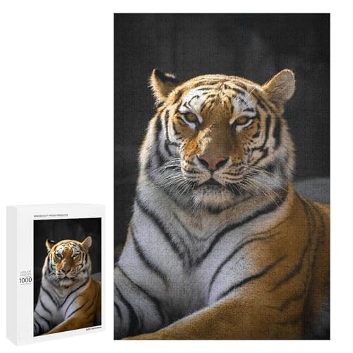Tiger in Nature 1000 Teile Set Holzpuzzle - Naturholz, perfekte Fähigkeitsentwicklung für Senioren von Generisch