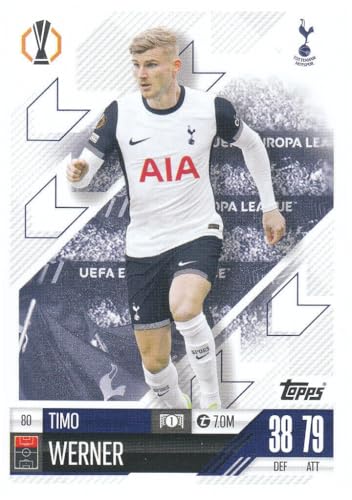 Timo Werner t 7.0M Stürmer Tottenham Topps Match Attax CL 2024-25 Fußball Sammelkarte 80 von Generisch
