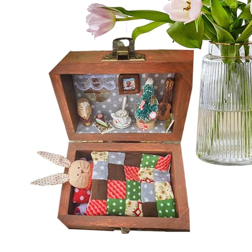 Tiny House Kit, Miniatur House Kit | Traumhaus für kleine Haustiere,Animal-in-Boxen Design Craft Sandy Toy Collectible Model, handgefertigtes realistisches für Projekte Tiny House Kit, Miniatur House Kit | Traumhaus für kleine Haustiere,Animal-in-Boxen Design Craft Sandy Toy Collectible Model, handgefertigtes realistisches für Projekte von Generisch