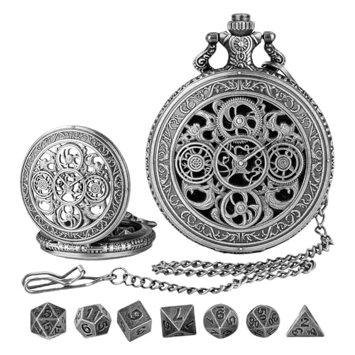 Tiny Role-Playing Dice Set, Portable Polyhedral Dice, Vintage Dice with Pocket Watch, Dice Game Accessories, Polyhedral Dice for Party, Pocket Watch Dice Set, Dice for Home Table Games, Polyhedral Tiny Role-Playing Dice Set, Portable Polyhedral Dice, Vintage Dice with Pocket Watch, Dice Game Accessories, Polyhedral Dice for Party, Pocket Watch Dice Set, Dice for Home Table Games, Polyhedral von Generisch
