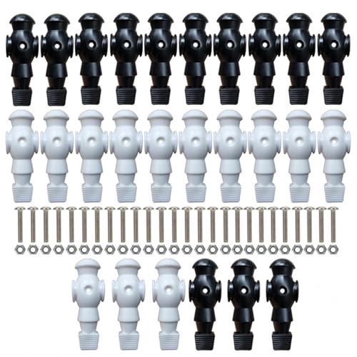 Tischfußball Herren – 2 Farben Tischfußball Herren | 26x Kicker-Komponenten Spieler, Ersatzteile für Fußballtisch von Generisch