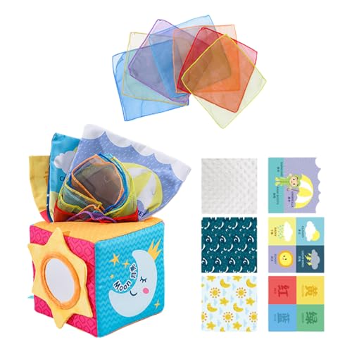 Tissue Box Baby, Taschentuchwürfel-Spielzeug, Taschentuchbox-Spielzeugwürfel, Weiche, Knisternde Sinnesspielzeuge, Aktivitäten Zur Frühen Entwicklung Für Kinder Im Alter Von 0–2 Jahren, Lernspielzeug Tissue Box Baby, Taschentuchwürfel-Spielzeug, Taschentuchbox-Spielzeugwürfel, Weiche, Knisternde Sinnesspielzeuge, Aktivitäten Zur Frühen Entwicklung Für Kinder Im Alter Von 0–2 Jahren, Lernspielzeug von Generisch
