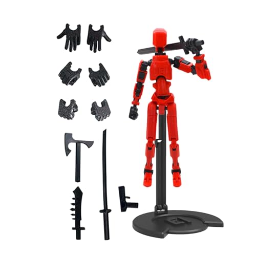 Titan 13 Action Figure, 3D Printed T 13 Action Figures, 3D Printed Mannequin Toys, Titan 13 Full Body Activity Robot, Multi-Jointed Movable Robots T 13 Action Figure for Kids' Play von Generisch
