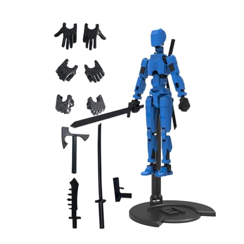 Titan 13 Action Figure, 3D Printed T 13 Action Figures, 3D Printed Mannequin Toys, Titan 13 Full Body Activity Robot, Multi-Jointed Movable Robots T 13 Action Figure for Kids' Play von Generisch
