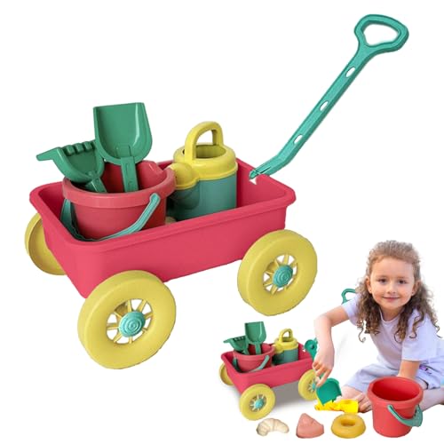 Toddler Beach Toys Sand-Bausatz | Früheres Sandspielzeug mit Rollwagen 8 | Outdoor Portable Fun Outdoor für Teenager von Generisch