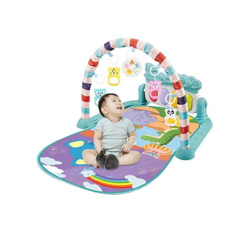 Toddler Kick Play Piano Gym - Sensory Development Mat, Cushioned Anti‑Slip Pad | Motor Skill Toy Base, Reach Grasp Musical Presenter, Early Cognitive Training Rug Intended Tummy Time Sit‑up Exercises von Generisch