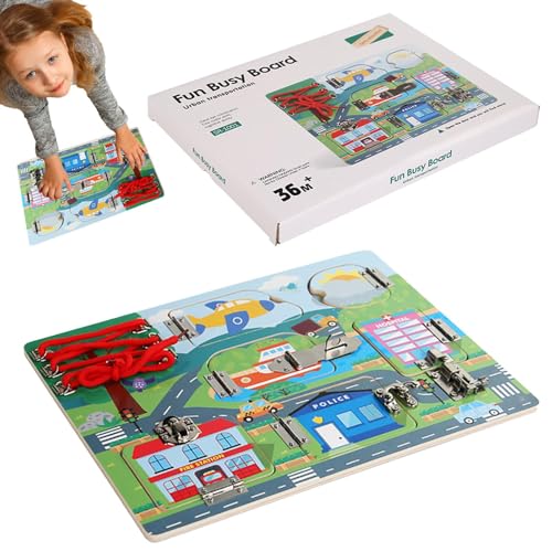Toddler Sensory Board, Urban Transportation Puzzle Game, Toddler Travel Toy, Educational Activity Board, Sensory Development Toy, Kids Puzzle Game, Sensory Board for Kids, Travel Activity for Toddler Sensory Board, Urban Transportation Puzzle Game, Toddler Travel Toy, Educational Activity Board, Sensory Development Toy, Kids Puzzle Game, Sensory Board for Kids, Travel Activity for von Generisch
