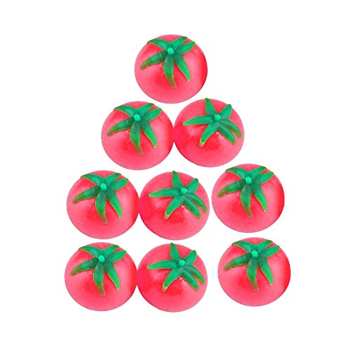 Tomaten-Spun Toy 25ml Stress-steigender Comic-Druck Niedliche Entlastung (Red, One Size) von Generisch