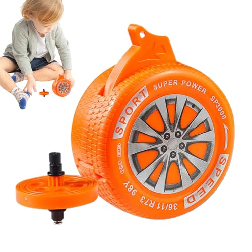Top Spinner, Top Toy | Kinder Reifen Gyroscope,Tragbares Kampfspinner Top -Board -Spielzeug für Alter 3+ Kinder Geburtstag Weihnachten Ostern Sticker Stuff Outdoor School Travel von Generisch