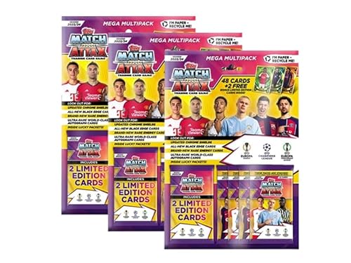 Topps Champions League Match Attax 2023-2024 – 3X Mega Multipack von Generisch