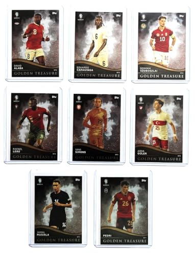 Topps Match Attax Euro 2024 - Set Golden Treasure Edition GT 1 - GT 8 Trading Cards Topps Match Attax Euro 2024 - Set Golden Treasure Edition GT 1 - GT 8 Trading Cards von Generisch