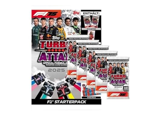 Topps Turbo Attax 2025 | 1x Starterpack + 5X Boosterpacks mit je 10x Sammelkarten Topps Turbo Attax 2025 | 1x Starterpack + 5X Boosterpacks mit je 10x Sammelkarten von Generisch