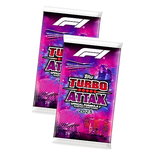 Topps Turbo Attax Karten 2023 Formula 1 - Sammelkarten - Trading Cards - 2 Booster von Generisch