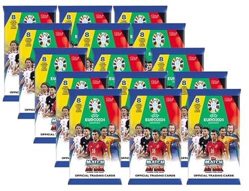 Topps UEFA Euro 2024 Germany Match Attax Trading Cards – 15x Booster je 8X Trading Cards von Generisch