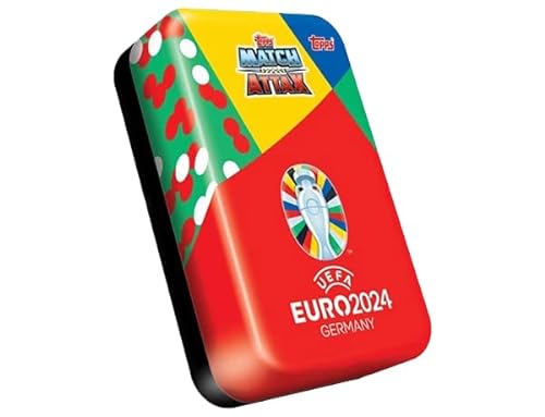 Topps UEFA Euro 2024 Germany Match Attax Trading Cards – 1x Mega Tin Rot von Match Attax