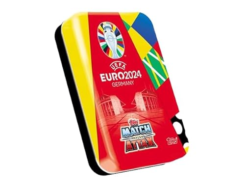 Topps UEFA Euro 2024 Germany Match Attax Trading Cards – 1x Mini Tin Rot von Match Attax