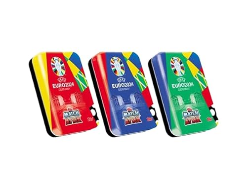 Topps UEFA Euro 2024 Germany Match Attax Trading Cards – 1x Mini Tin Set alle 3X verschiedenen Mini Tins von Match Attax