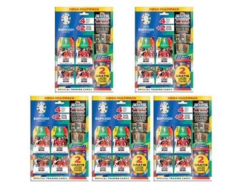 Topps UEFA Euro 2024 Germany Match Attax Trading Cards – 5X Ultra Mega Multipack von Match Attax