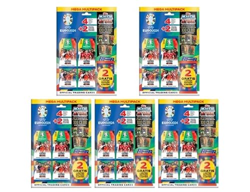 Topps UEFA Euro 2024 Germany Match Attax Trading Cards – 5X Ultra Mega Multipack von Match Attax