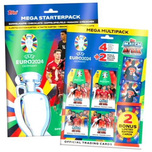 Topps UEFA Euro 2024 Trading Cards Germany Match Attax Karten - EM Sammelkarten - Auswahl (1 Starter + 1 Multipack) von Match Attax