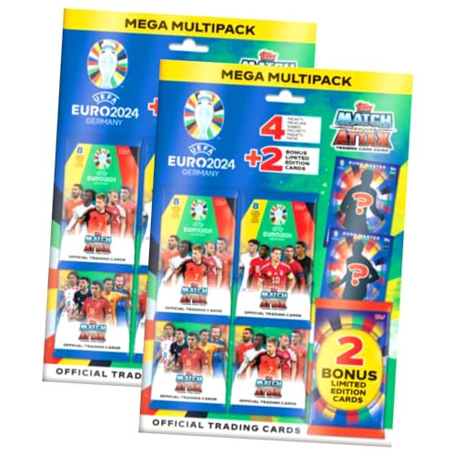 Topps UEFA Euro 2024 Trading Cards Germany Match Attax Karten - EM Sammelkarten - Auswahl (2 Multipack) von Match Attax
