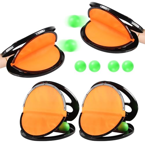 Toss and Catch Ball Game - Outdoor Paddle Toss Ball Game für Kinder und Erwachsene | Eltern-Kind-Interaktives Spielzeug, lustige Hinterhofsommer-Aktivitäten für Campingpartys und Geburtstag von Generisch