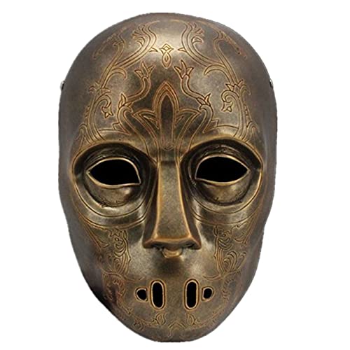 Totenkopf-Maske, Harz, Halloween, Tanzparty, Requisiten, Kostüm, Cosplay, Maske für Erwachsene (Kupfer - a) von Generisch