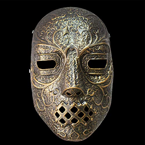 Totenkopf-Maske aus Kunstharz, Motiv: Todesser, Halloween, Tanzparty, Requisiten, Kostüm, Cosplay, Maske für Erwachsene (Kupfer -a) von Generisch