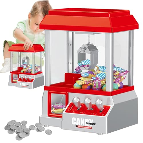 Toy Claw Machine, elektronische Arcade Claw Machine - Electronic Prize -Spender Spielzeug mit Arcade -Musik und 24 Spielmünzen - Party -Party -Spiel für Kinder Toy Claw Machine, elektronische Arcade Claw Machine - Electronic Prize -Spender Spielzeug mit Arcade -Musik und 24 Spielmünzen - Party -Party -Spiel für Kinder von Generisch