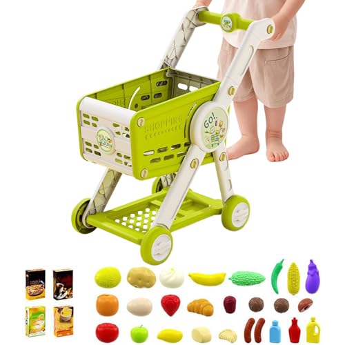 Toy Shopping Cart,Spielzeug-Einkaufswagen Spielset mit Zubehör für Lebensmittelgeschäft | Rollenspiel Sortieren Lernen Zubehör ab 1 Jahr Puppenhaus Mädchen Schule Toy Shopping Cart,Spielzeug-Einkaufswagen Spielset mit Zubehör für Lebensmittelgeschäft | Rollenspiel Sortieren Lernen Zubehör ab 1 Jahr Puppenhaus Mädchen Schule von Generisch