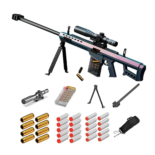 Toy Sniper Rifle Suitable for Children with Accessories Toy Gun Suitable Gift for Children Aged 8+ (biger 120 cm) von Generisch