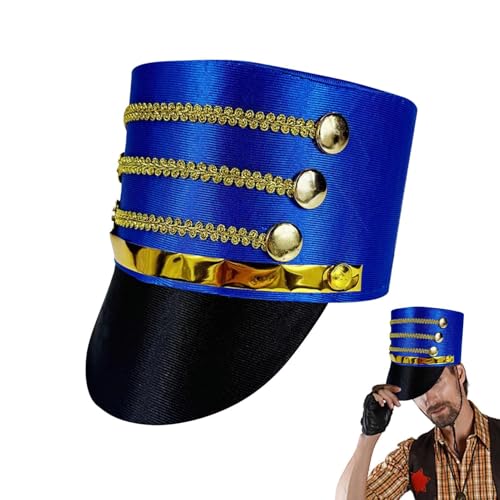 Toy Soldier Hat - Bequemer & leichter Major Cosplay Hut | Soldatenkostüm Militär Majorette Hüte Trommel für ultimativen Komfort Leicht im Gewicht, verlängertes Tragen. Blau, Rot Toy Soldier Hat - Bequemer & leichter Major Cosplay Hut | Soldatenkostüm Militär Majorette Hüte Trommel für ultimativen Komfort Leicht im Gewicht, verlängertes Tragen. Blau, Rot von Generisch