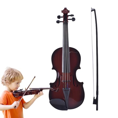 Toy Violine - Kids Music Instrument, Anfänger -Stringspielzeug | Anpassbare Mini Violine mit perfekt für Mädchen Lernpraxis Geburtstagsgeschenk Home School Reisen täglich Familie von Generisch
